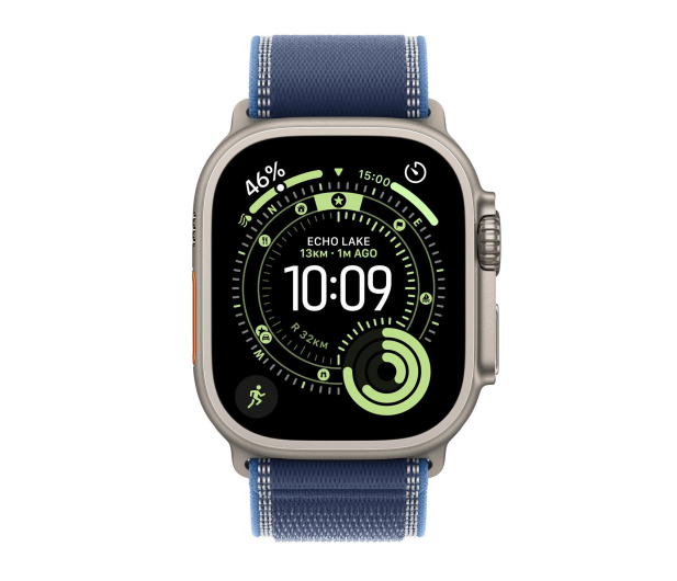 Apple Watch Ultra 3 Naturalny Tytan/Niebieska Opaska Trail  M/L 5G - 1362453 - zdjęcie 2